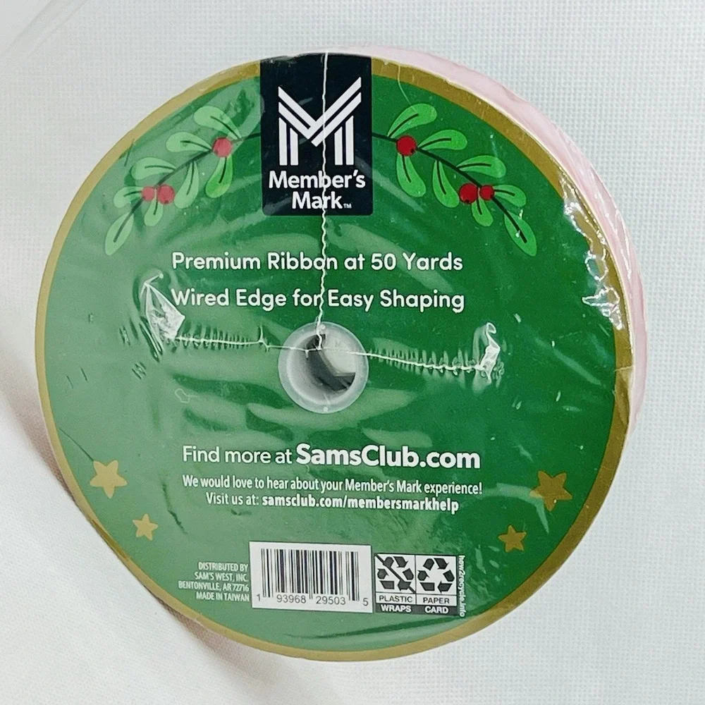Member's‎ Mark Sam's Club Nutcracker Christmas Premium Wired Ribbon 1.5